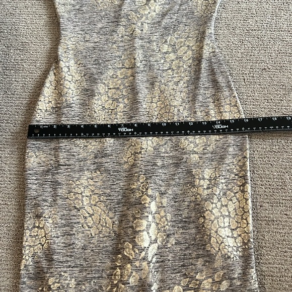 Dress The Population Emery Metallic Jersey Open Back Dress SZ M - Picture 10 of 12